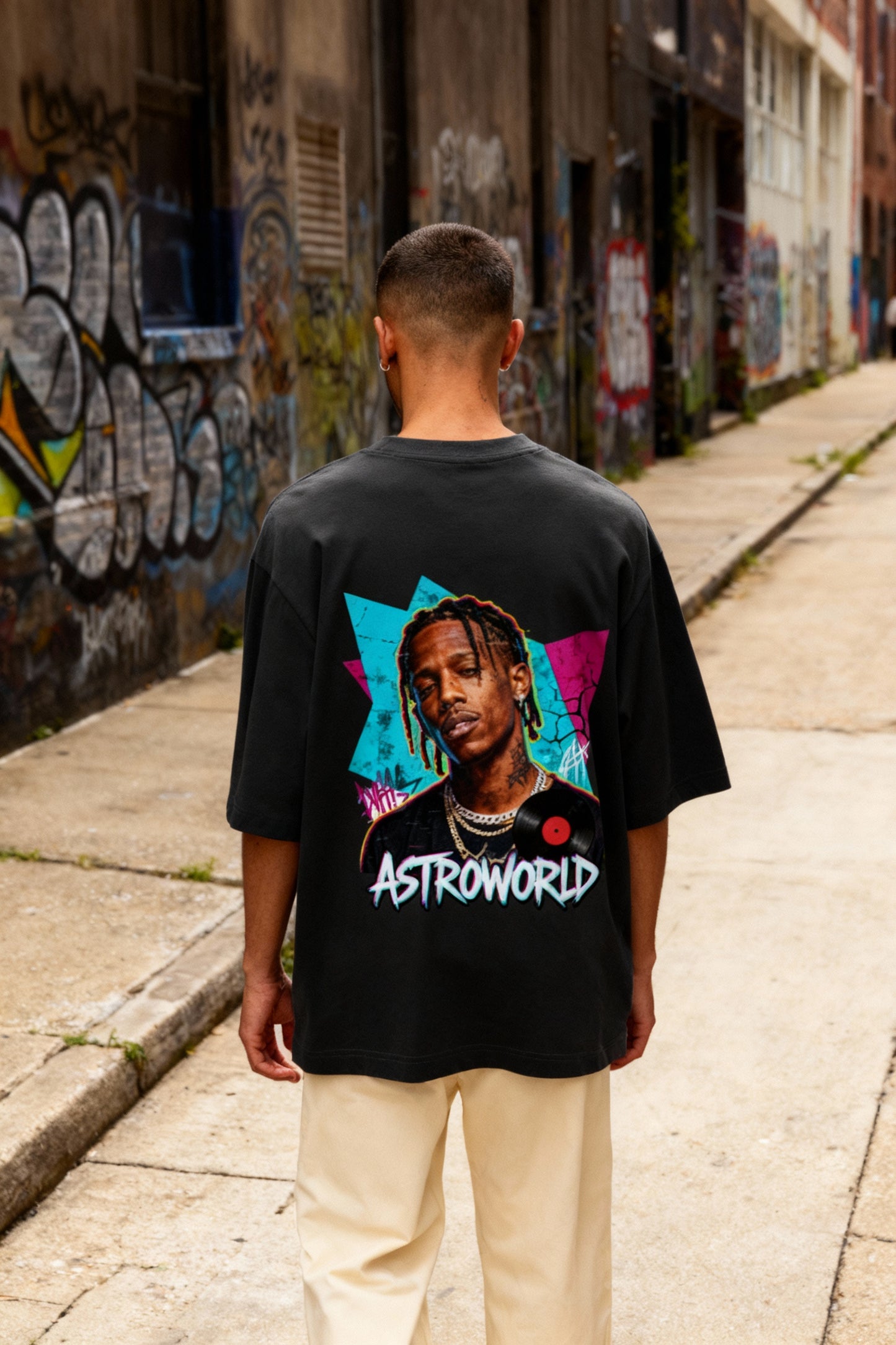 Astroworld Graphic Tee – Retro Hip-Hop Streetwear Shirt