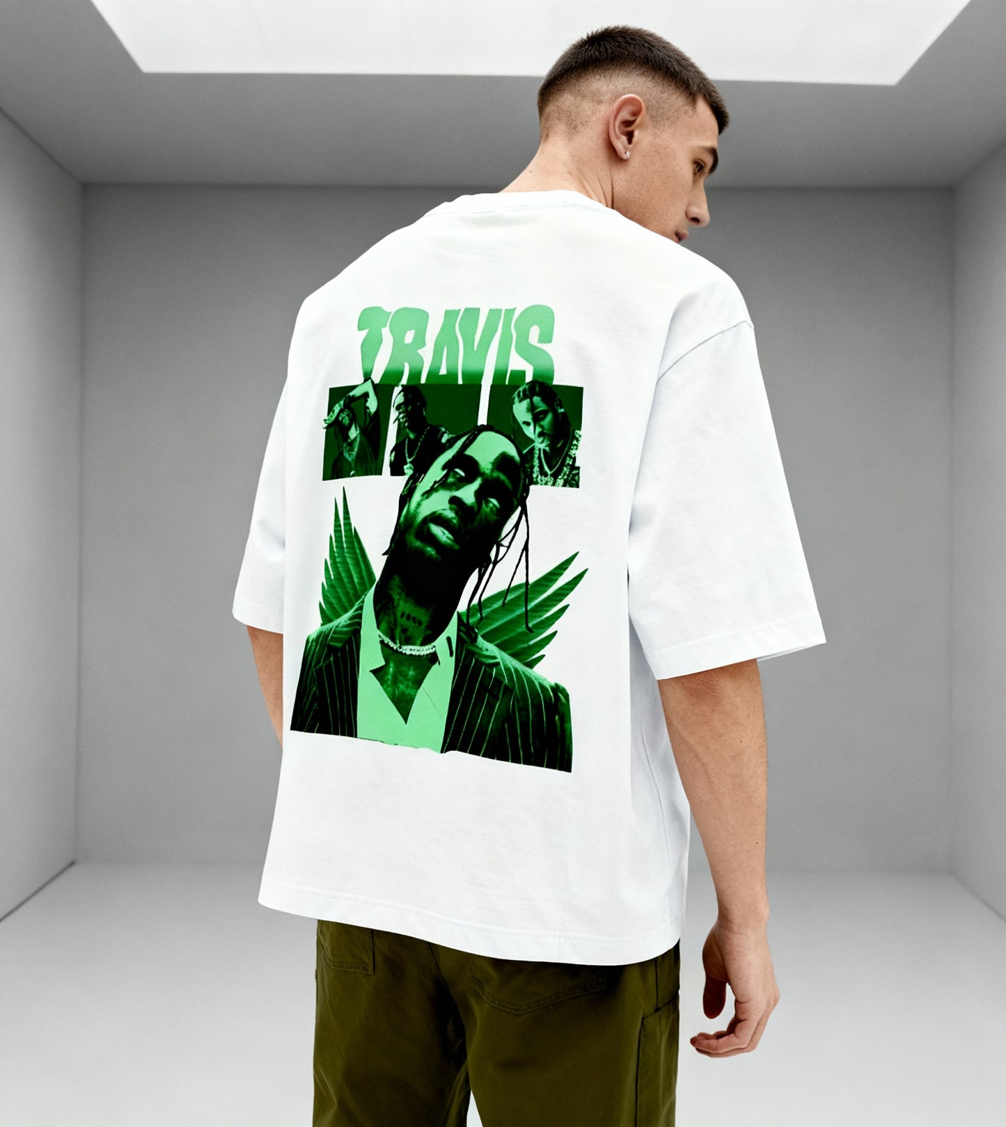Travis Scott Green Angel Tee – Futuristic Hip-Hop Streetwear TShirt
