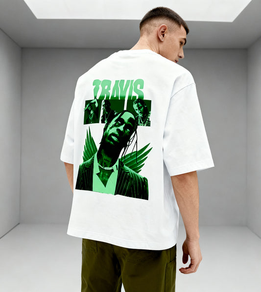 Travis Scott Green Angel Tee – Futuristic Hip-Hop Streetwear TShirt
