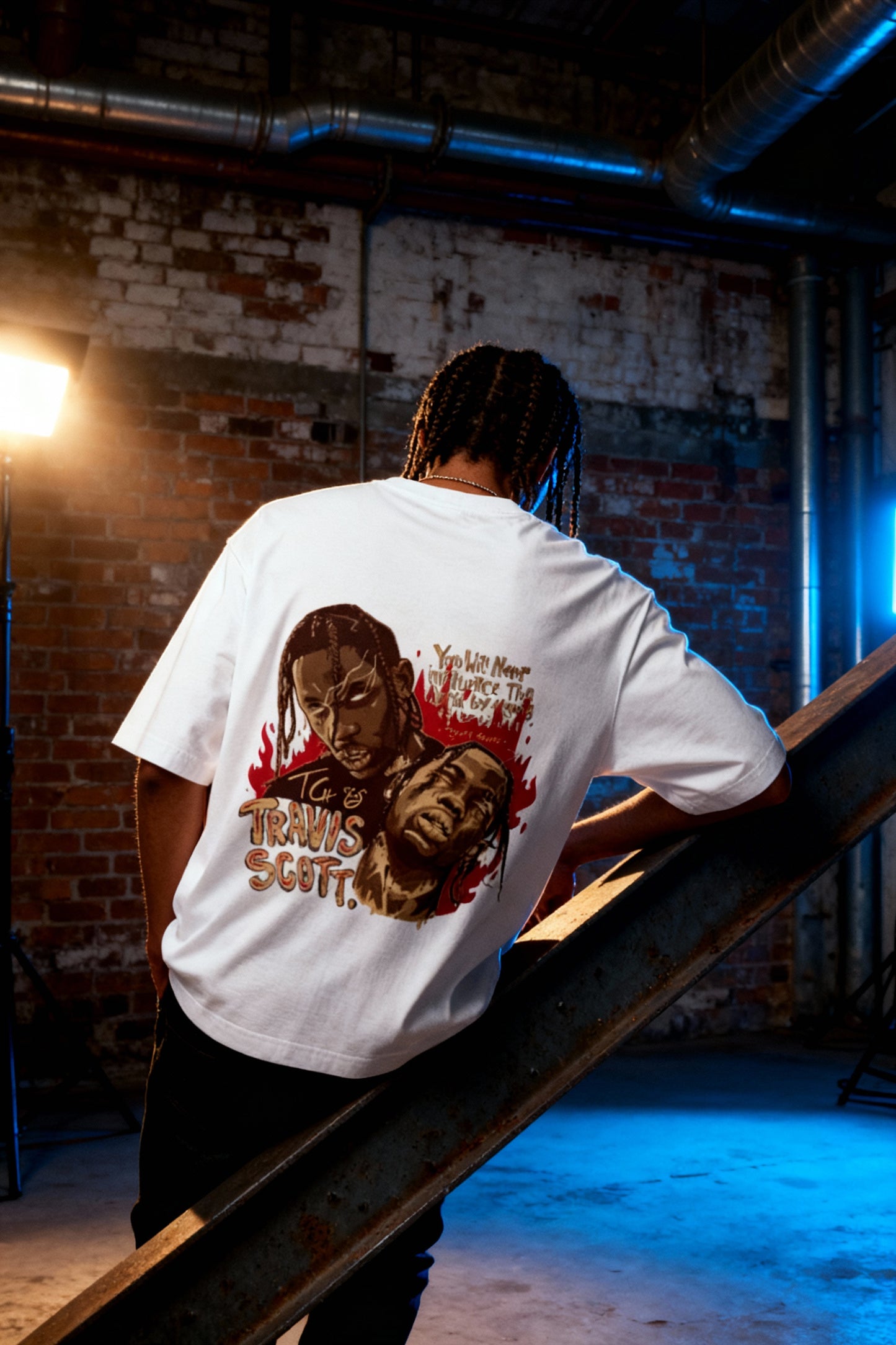 Travis Scott Illustrated Quote Tee – Motivational Hip-Hop Streetwear Shirt