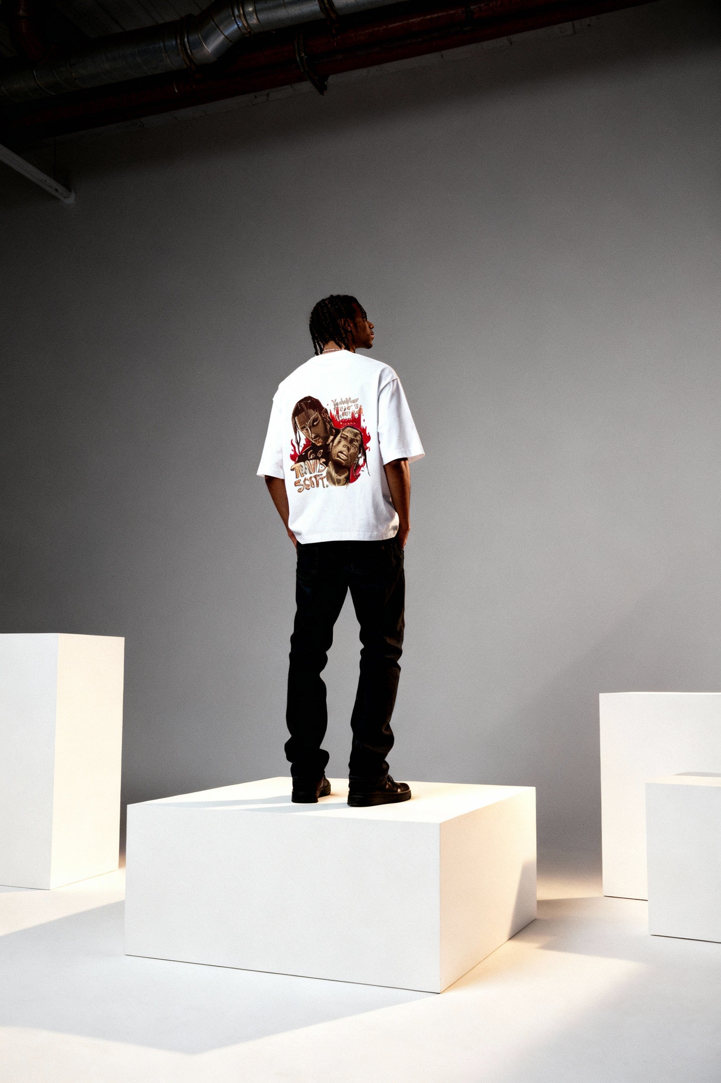 Travis Scott Illustrated Quote Tee – Motivational Hip-Hop Streetwear Shirt